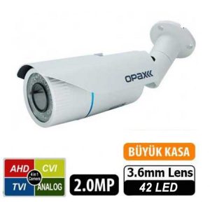 OPAX-1835 2 MP 1080P 4 in 1 HD 3.6mm Lens 42 IR Led AHD Bullet