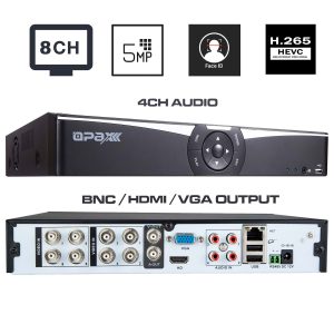 OPAX-8888 8 KANAL 5MP 6 IN 1 H.265+ KAYIT CİHAZI YÜZ VE İNSAN ALGILAMA XMEYE ( XVI/AHD/TVI/CVI/CVB)